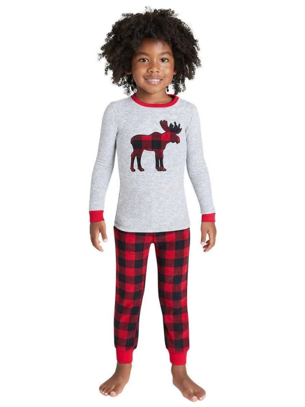 Eddie Bauer Kids Uniset Pajama Christmas Holiday Sleep PJs Set Moose Size 3